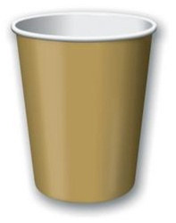 Gold Hot/Cold Cups (24/pkg)