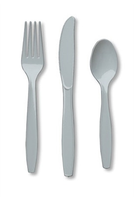 Silver Assorted Cutlery (24/pkg)