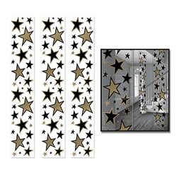 Star Party Panels Black and Gold