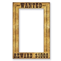 Western Wanted Photo Fun Frame