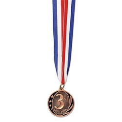 3rd Place Medal W/Ribbon