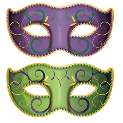 Jumbo Mardi Gras Mask Cutouts