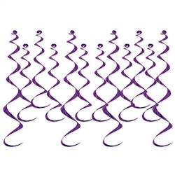 Metallic Whirls - Purple