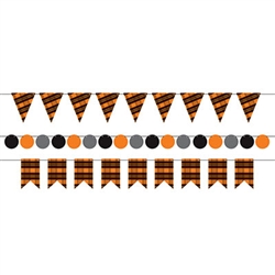 Mini Streamer Kit- Black and Orange Plaid