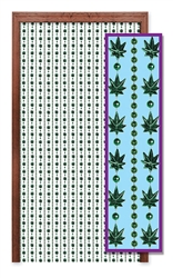 Celebrate and party in style with this Weed Bead Curtain.  Great for themed parties like Hippies, 60's or 70's, or to celebrate a change in the law you supported . . . or just for fun!  Each curtain is easy to hang, is 24 inches wide and 6.5 feet long.