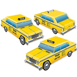 3-D Taxi Cab Centerpieces