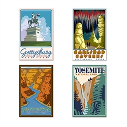Travel America National Park Poster Cutouts