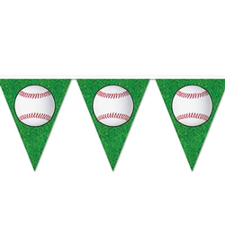 Baseball Pennant Banner - 12 feet