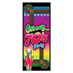 70's Groovy Party Door Cover