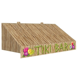 Tiki Bar Awning Wall Decoration - 3D