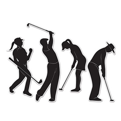 Golf Player Silhouettes