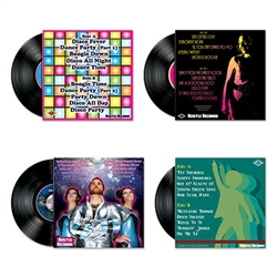 These fun, colorful and tongue-in-cheek cutouts capture the fun and energy of the Disco era perfectly. 