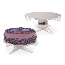 Silver Metallic Cake Stands