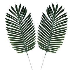 Fabric Fern Palm Leaves (2 per package)