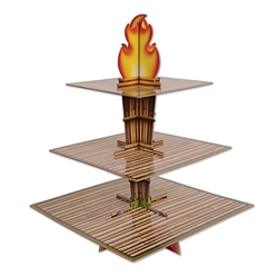 Tiki Torch Cupcake Stand