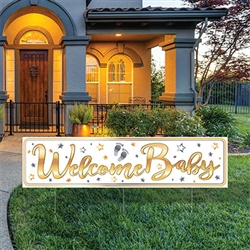 All Weather Jumbo Welcome Baby Yard Sign