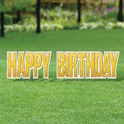All Weather Jumbo Happy Birthday Yard Sign