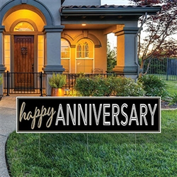 All Weather Jumbo Happy Anniversary Yard Sign