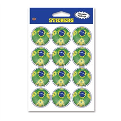 Brasil Soccer Stickers (2 Sheets Per Package