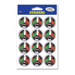 Italy Soccer Stickers (2 Sheets Per Package)