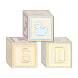 Baby Blocks Favor Boxes (3/pkg)