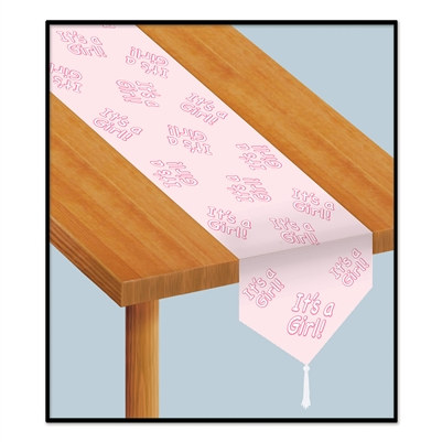 Printed It's A Girl! Table Runner