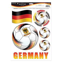 Germany Soccer Peel 'N Place (6/Sheet)