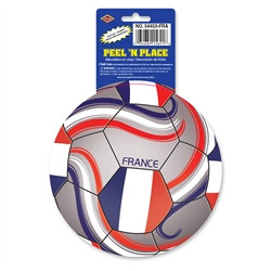 France Soccer Ball Peel 'N Place (1/Sheet)