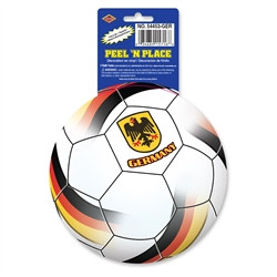 Germany Soccer Ball Peel 'N Place (1/Sheet)