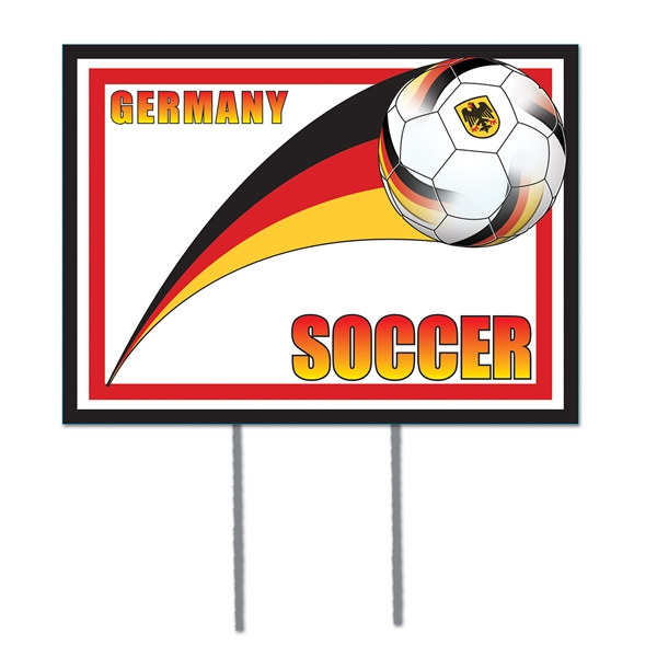 German Soccer Yard Sign