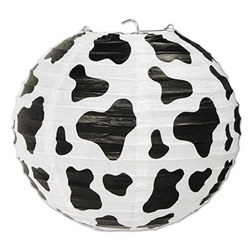 Cow Print Paper Lanterns