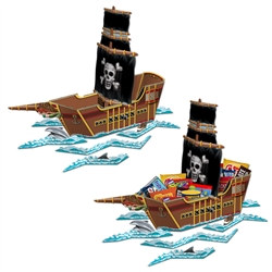 Pirate Ship Centerpiece One per package