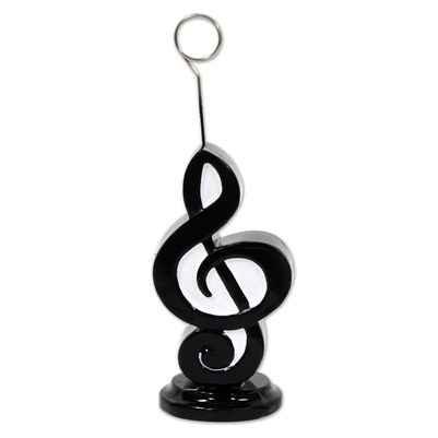 While our Musical Note Photo/Balloon Holder may not carry a tune, it can brighten up a party!