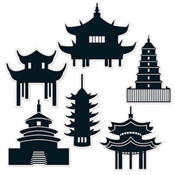 Pagoda Silhouettes