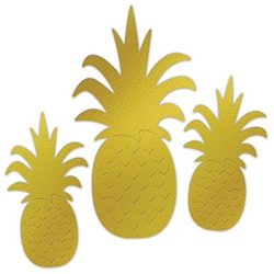 Who else but PartyCheap can bring you shiny foil fruit? Our Foil Pineapple Silhouettes are just right for a tropical theme!