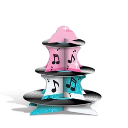 Rock & Roll Record Cupcake Stand