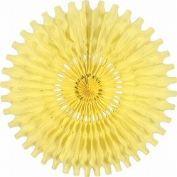 Yellow Art-Tissue Fan
