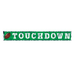 Metallic Touchdown Fringe Banner