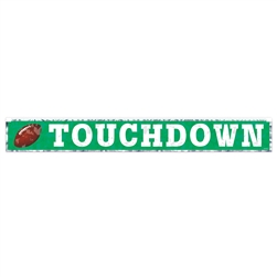 Metallic Touchdown Fringe Banner
