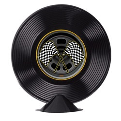 Your party will keep on rollin' with this Plastic Racing Tire Centerpiece.