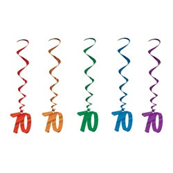 70 hanging whirls