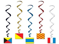 Nautical Flag Whirl Decorations
