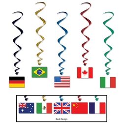 International Flag Whirls (5/pkg)