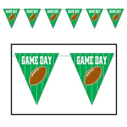 Game Day Football Giant Pennant Banner, 12 ft