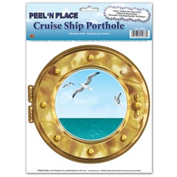 Cruise Ship Porthole Peel-N-Place Decal