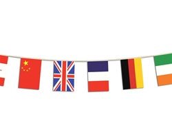 International Flag Pennant Banner - 14 Feet Long