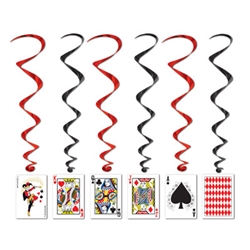 Playing Card Whirls (5/pkg)