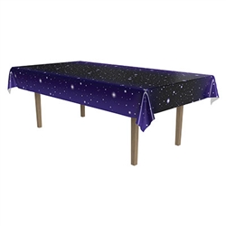 starry night plastic tablecover