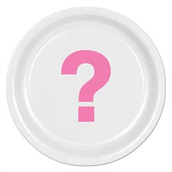 Gender Reveal Team Pink Plates