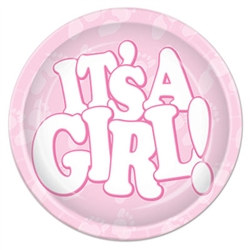 It's A Girl! Luncheon Plates